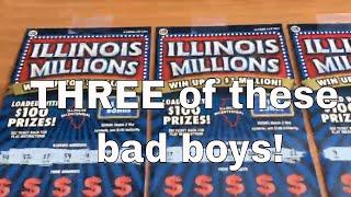 Profit!! Scratching $60 in Illinois Millions instant lottery tickets