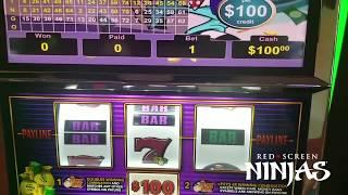 VGT SLOTS - $100 MAX BET ATTEMPT #13 - LABOR DAY WEEKEND MR. MONEY BAGS AT RIVERWIND CASINO