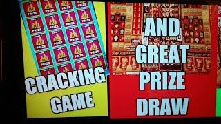 SCRATCHCARDS....CARDS TO SCRATCH.........AND PRIZE DRAW TO BE DRAWN FOR VIEWERS"LIVE"..
