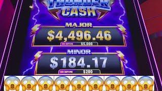 WOULD YOU RISK $1000? THUNDER CASH SLOT SLOT MACHINE!!!!