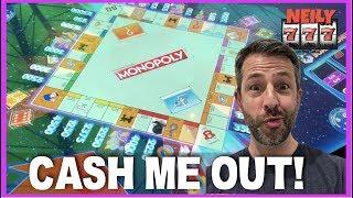 IT'S A NEW MONOPOLY SLOT MACHINE! LOTS OF FUN WINS IN THIS WEEKS CASH ME OUT!