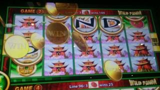 BIG WIN - Wonder 4 Wonder Wheel Wild Panda Bonus & Line Hit Slot Machine