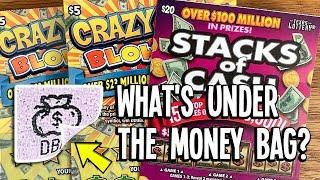 Crazy Good Win! $20 Stacks of Cash + $5 Crazy Cash Blowout!  TEXAS LOTTERY Scratch Off Tickets
