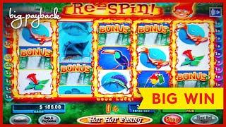 TOP AWARD SCORED! Hot Hot Penny Blue Lagoon Slot - BIG WIN BONUS!