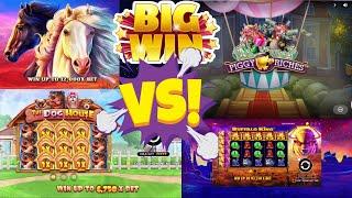 SLOT CHALLENGE! WHICH ANIMAL THEMED SLOT MACHINE MADE ME  THE MONEY?