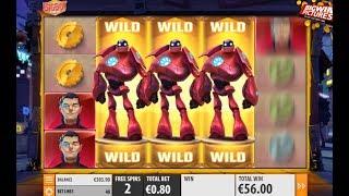 Big Bot Crew Slot - 8 Free Spins Big Win!