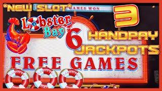 NEW SLOT ️Kraken Unleashed Lobster Bay & Wild Vikings (3) HANDPAY JACKPOTS $50 Max Bet Bonus Round