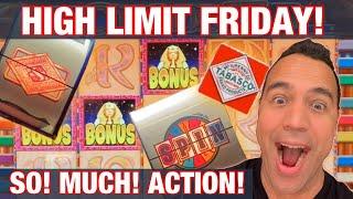 $4300 HIGH LIMIT FRIDAY!| $100 WHEEL OF FORTUNE JACKPOT!| Top Dollar, Tabasco, Cleo 2 |