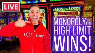 LIVE : MONOPOLY on HIGH LIMIT Wins at the Casino