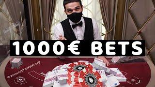 Live Blackjack - 1000€ Bets - Lucky Session!