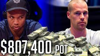 $807,400 Pot And Phil Ivey Has A FULL HOUSE! What Is Patrik Antonius Playing Back With?