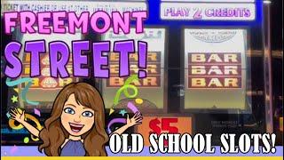 DOWN to FREEMONT STREET! Old School Slots  Pinball  Wild Cherry  Triple Diamond Deluxe