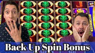 We got the LAST LAUGH with a BACK UP spin BONUS for a BIG WIN!