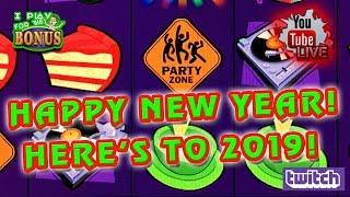 LIVE  JACKPOT BLOCK PARTY  HAPPY NEW YEAR 2019! Maybe the last live stream of the year?