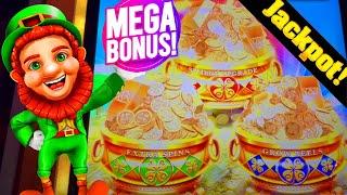I GOT THE MEGA (TRIPLE BAG) BONUS On NEW SHAMROCK FORTUNES Slot Machine!  JACKPOT HAND PAY!
