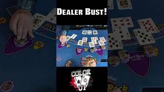OUR LUCKY $2100 HANDS GETS US AN AWESOME SPLIT/DOUBLE DOWN MASSIVE BLACKJACK TABLE WIN #shorts
