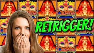 RETRIGGER on CLEOPATRA Slot Machine Brings a BIG WIN! | Casino Countess