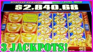 THIS SLOT MACHINE WAS ON FIRE! I GOT 3 HANDPAYS AND A MINI JACKPOT