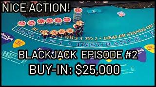 BLACKJACK EPISODE #2 $25K BUY-IN NICE ACTION SESSION WITH $500 - $1000 Per Hand AT HARD ROCK TAMPA