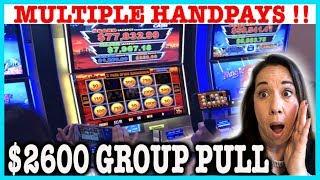 UNBELIEVABLE GROUP PULL  HANDPAY INSANITY
