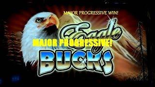 JACKPOT MEGA HANDPAY AINSWORTH EAGLE BUCKS Slot Machine MAJOR PROGRESSIVE WIN!