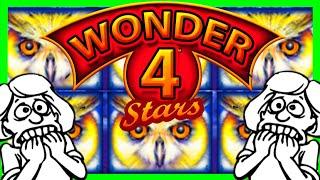 THE MOST SUSPENSEFUL Slot Machine Video On Youtube! Wonder 4 Stars SUCCESS W/ SDGuy1234