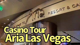ARIA Las Vegas CASINO FLOOR TOUR and Slot Machine Review