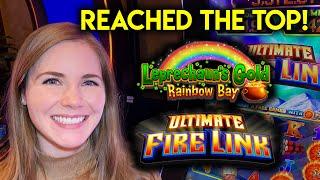 BIG WIN! All The Way To The Top! Ultimate Fire Link Slot Machine!