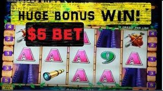 BIG BONUS WIN! High Limit Konami FREE GAMES with Sizzling Slot Jackpots Casino Videos