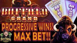 Buffalo Grand Max Bet Progressive Bonuses and Free Spins