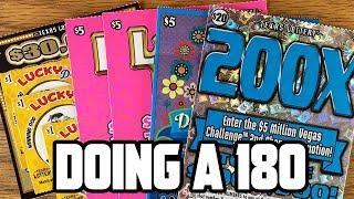 Doing a 180! $20 200X, Lady Luck, Lucky Dog + MORE  TEXAS LOTTERY Scratch Off Tickets
