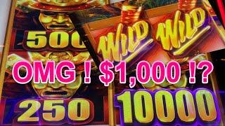 OMG !!! Is this $1,000 !?WILD WILD SAMURAI (Aristocrat) Slot$355 Free Play San Manuel Casino 栗スロ