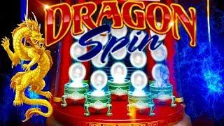 MAX BET DRAGON SPIN SLOT MACHINE BONUSBIG WIN LINE HITS CASINO GAMBLING! FOUR WINDS CASINO!
