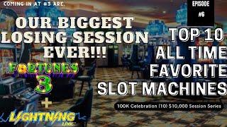 Top 10 Favorite Slot Machines Ep.#6 Lightning Link Best Bet $250 SPINS ONLY & Echo Fortunes JACKPOTS