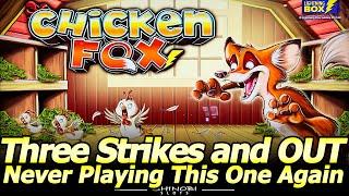 Chicken Fox Slot Machine - First, Second and Last Time Playing This Konami Slot!