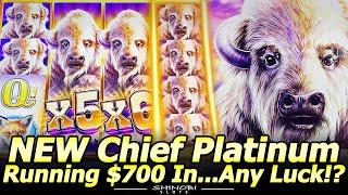 NEW Chief Platinum Slot Machine - Running $700 In, Did I Have Any Luck!? Live Play and Free Games!