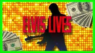 BIG WIN!  Elvis Lives Slot Machine Bonuses  Sit Spin & Win With SDGuy