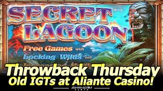 Secret Lagoon and Double DaVinci Diamonds Slots, Throwback Thursday at Aliante Casino in Las Vegas
