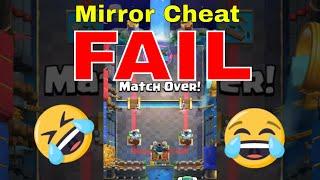 Clash Royale Mirror Glitch FAIL!! Minion Horde Mirror Glitch on Kings Tower