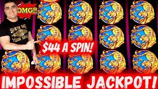 My LARGEST JACKPOT On Endless Treasure Slot Machine - $44 A Spin Bonus & MASSIVE SLOT WINS In Vegas