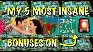 ALL ARE 100X+ My 5 Biggest Wins on Crazy Rich Asians Slot Casino max bet