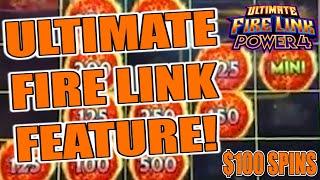 ULTIMATE FIRE LINK FEATURE MASSIVE JACKPOT!  HIGH LIMIT $100 SPINS IN VEGAS!