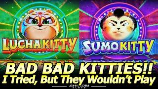 Bad Bad Kitties! Sumo Kitty and Lucha Kitty Slot Machines at Yaamava Casino
