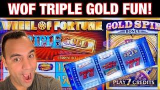 WHEEL OF FORTUNE GOLD SPIN $10 MAX BETS!!! | Dragon & Lightning Link!! ️