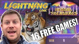 Lightning Link Bengal Treasures Bonus w/ Retrigger on Brian of Denver Slots