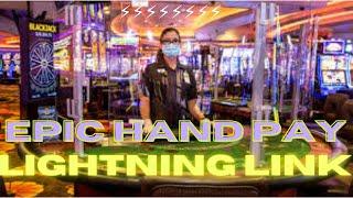 Epic Big $25 Bet and a Epic Big Hand Pay WIN - Slot Machine Lightning Link