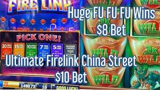 HUGE WINS! FU FU FU SLOT BONUS $8 BET! $10 BET ULTIMATE FIRE LINK WITH BONISES !