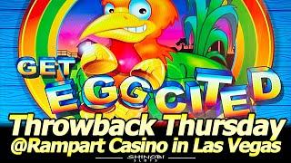 Get Eggcited Slot - This Slot Machine Is Dying! Throwback Thursday from Rampart Casino in Las Vegas!