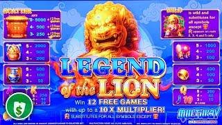 Legend of the Lion WA VLT slot machine, 2 sessions