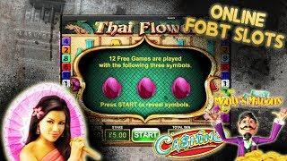 A Lil Play On Some Old Fobt Slots Online!  Thai Flower, Monty’s Millions and Cashino